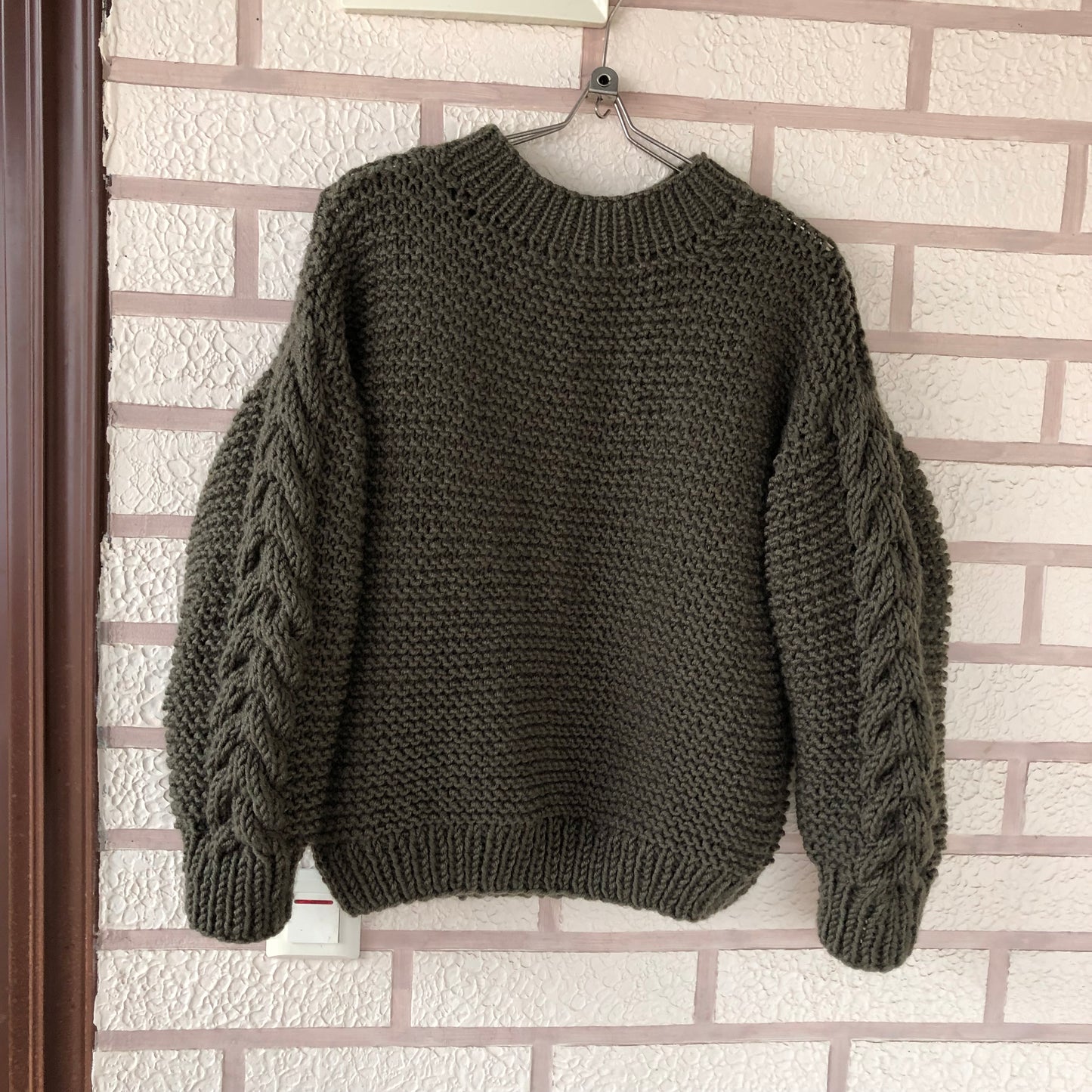 Wool Chunky Knit Sweater | Winter Crew Neck Pullover by Garust