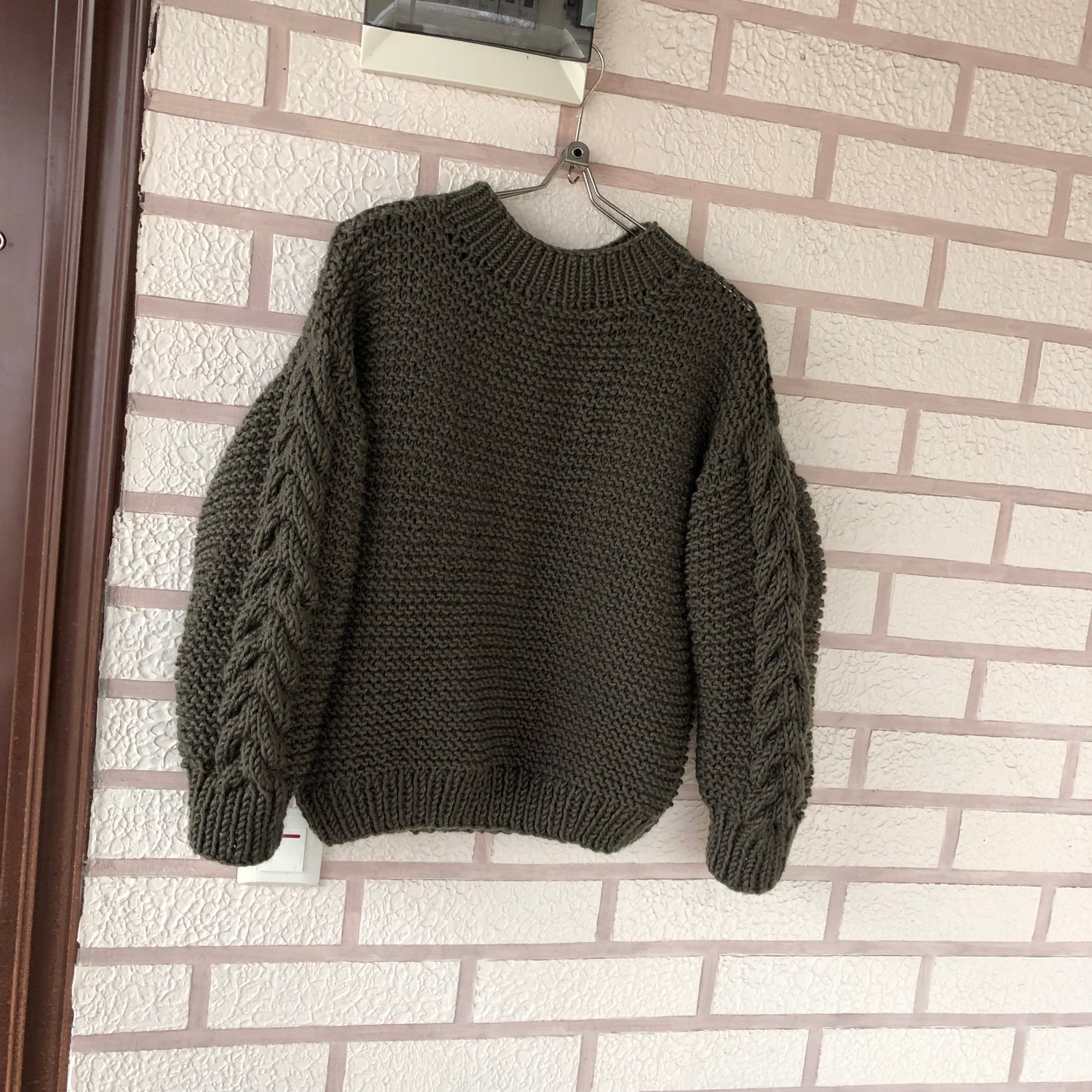 Wool Chunky Knit Sweater | Winter Crew Neck Pullover by Garust