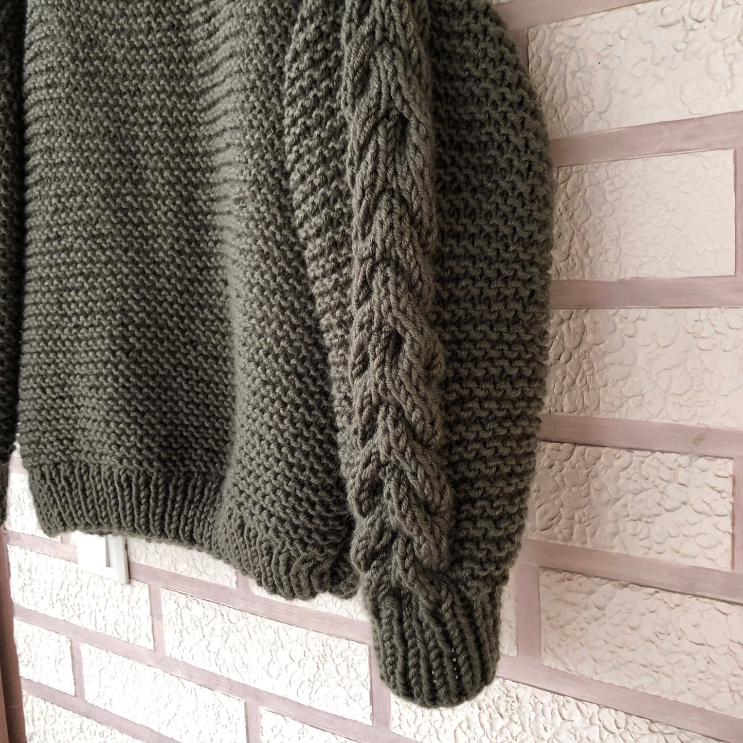 Wool Chunky Knit Sweater | Winter Crew Neck Pullover by Garust