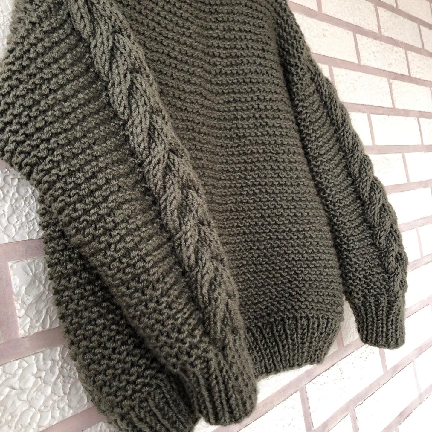 Wool Chunky Knit Sweater | Winter Crew Neck Pullover by Garust
