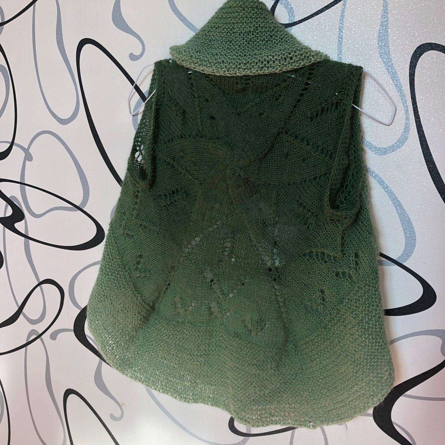 Mohair Ombre Circle Vest | Airy Lightweight Sleeveless Bolero Vest by Garust