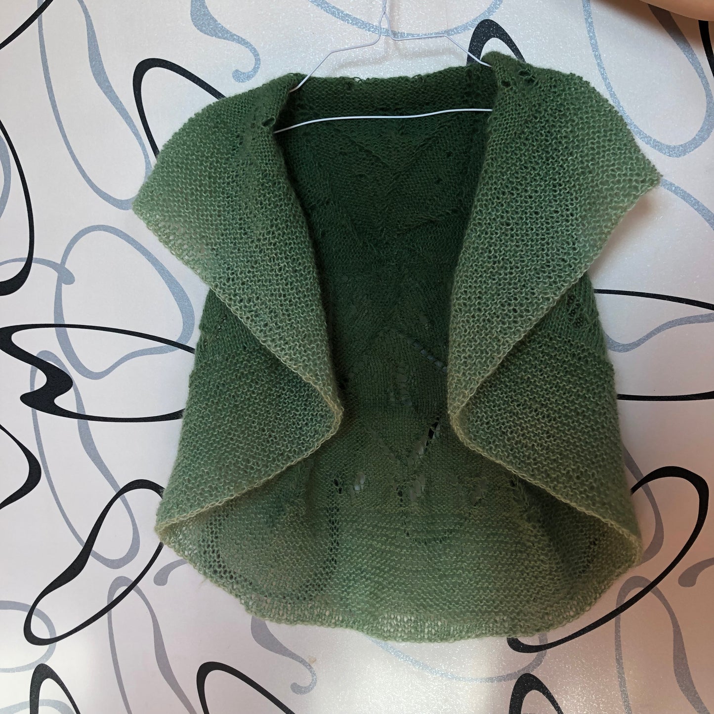 Mohair Ombre Circle Vest | Airy Lightweight Sleeveless Bolero Vest by Garust