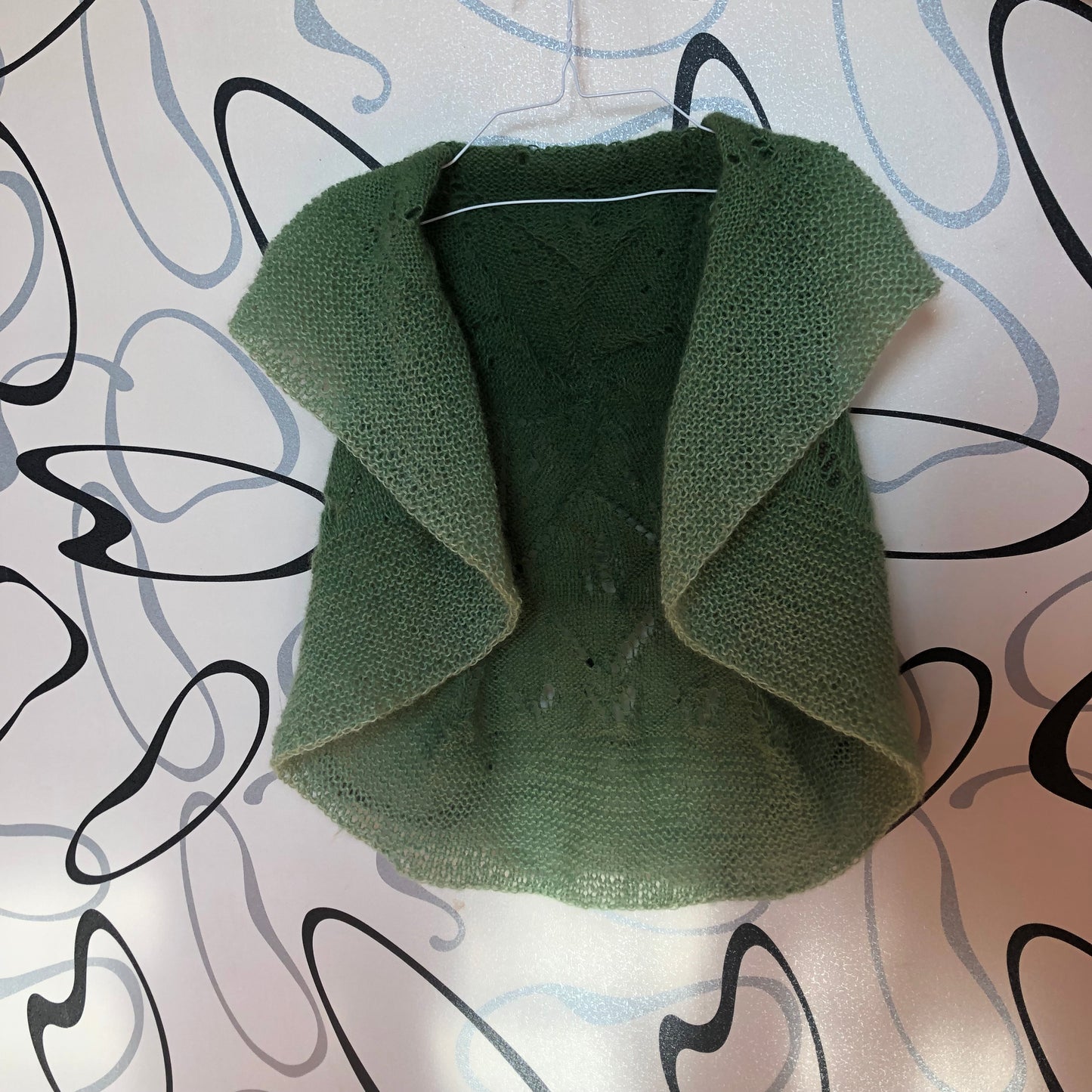 Mohair Ombre Circle Vest | Airy Lightweight Sleeveless Bolero Vest by Garust