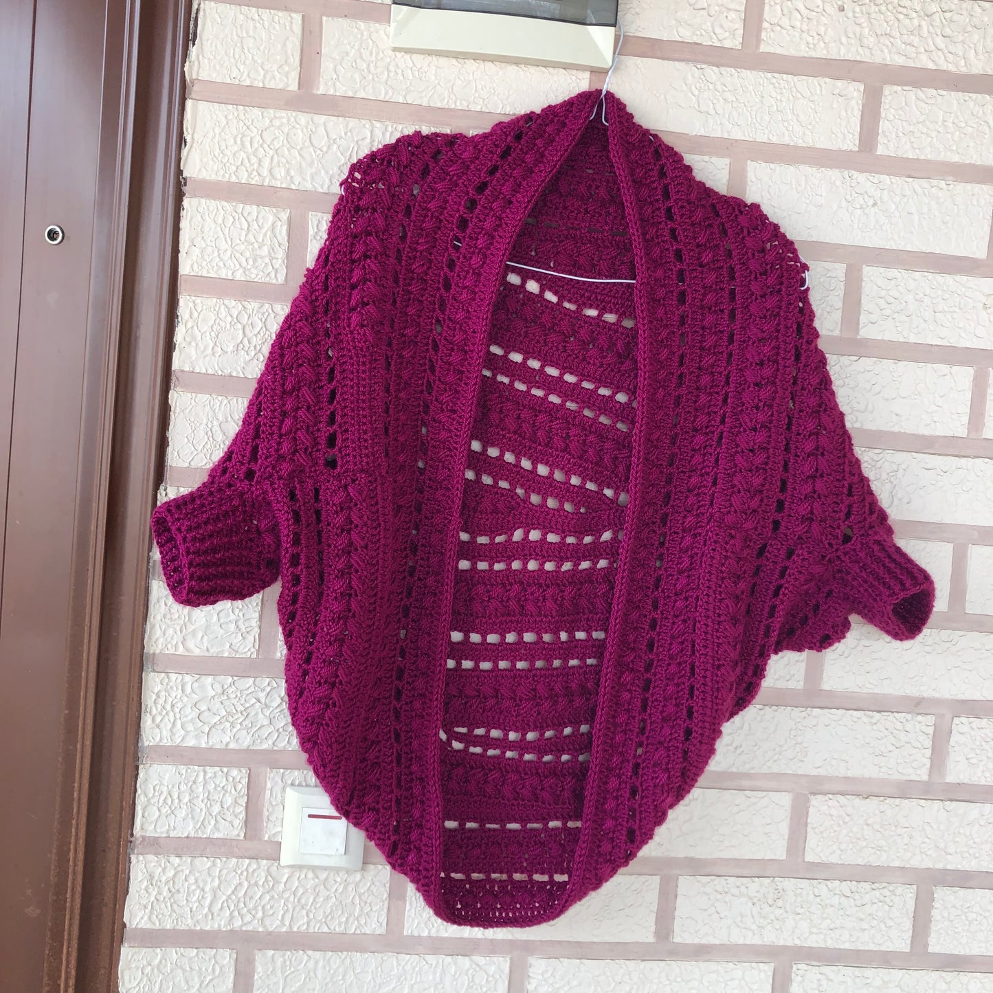 Cocoon Cardigan Crochet | Wool Shrug Women’s | Bolero Jacket by Garust