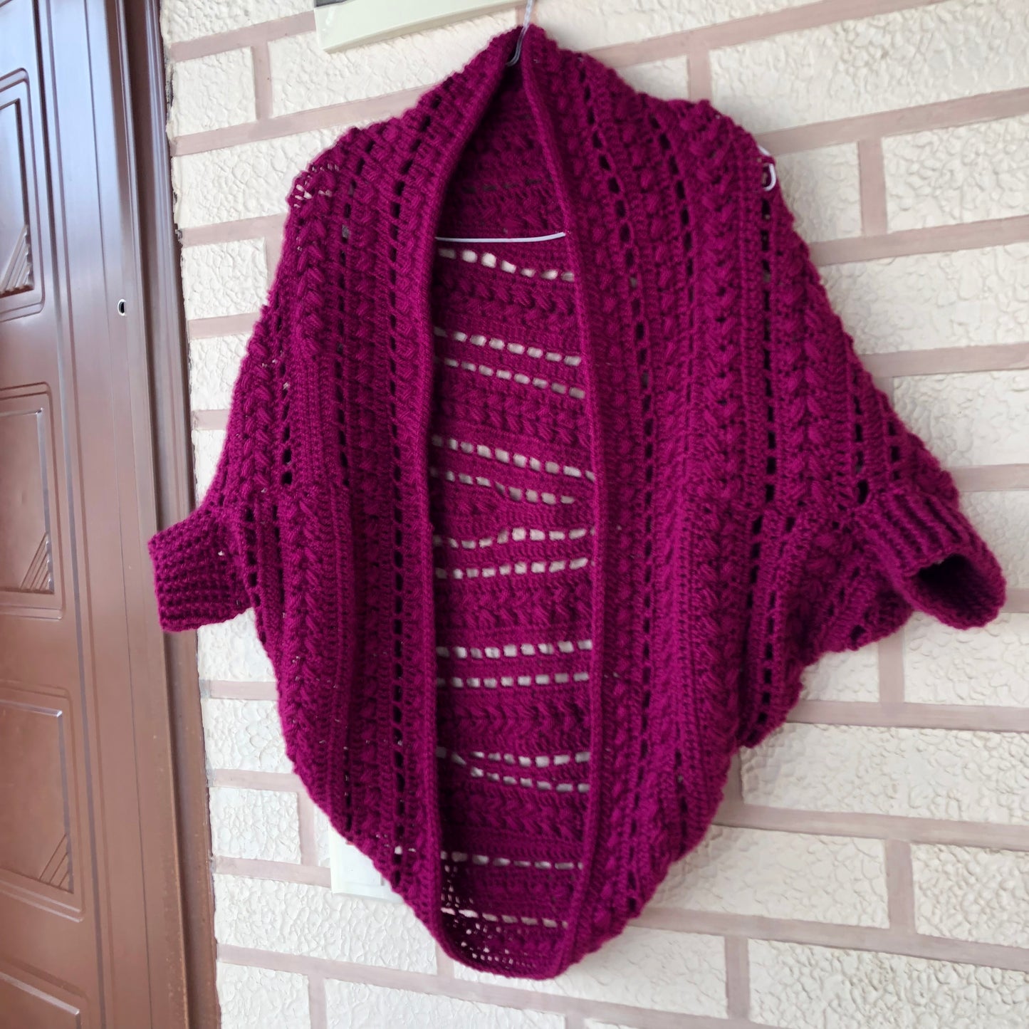 Cocoon Cardigan Crochet | Wool Shrug Women’s | Bolero Jacket by Garust