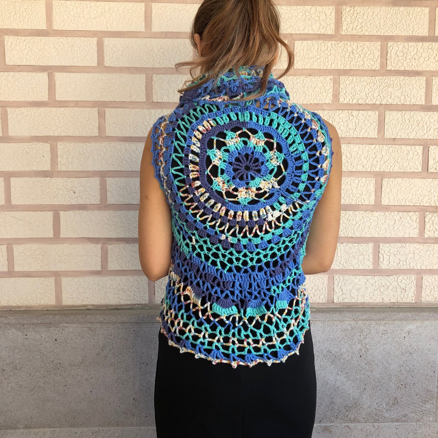 Festival Bolero Multicolour | Lace Circle Cover Up by Garust