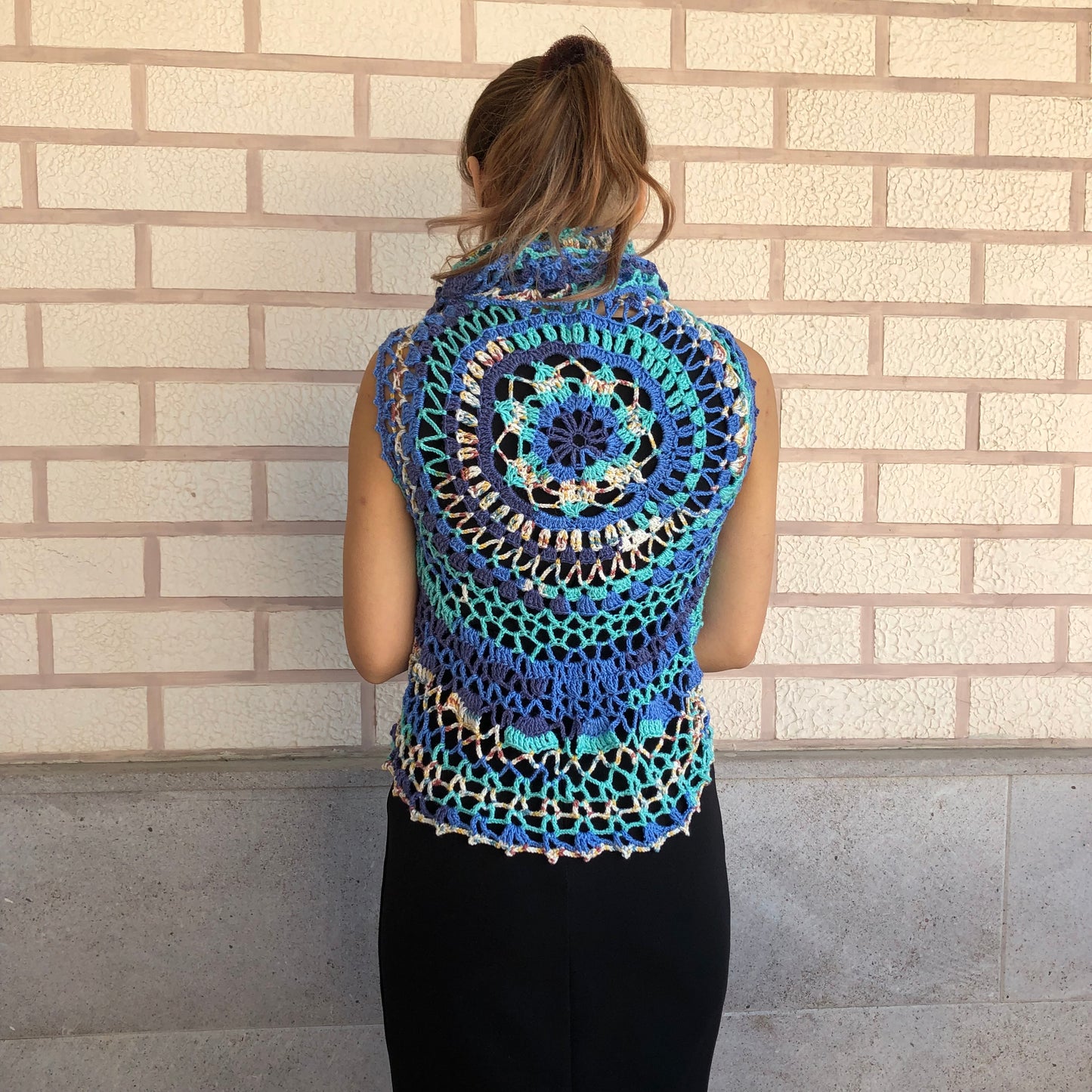 Festival Bolero Multicolour | Lace Circle Cover Up by Garust