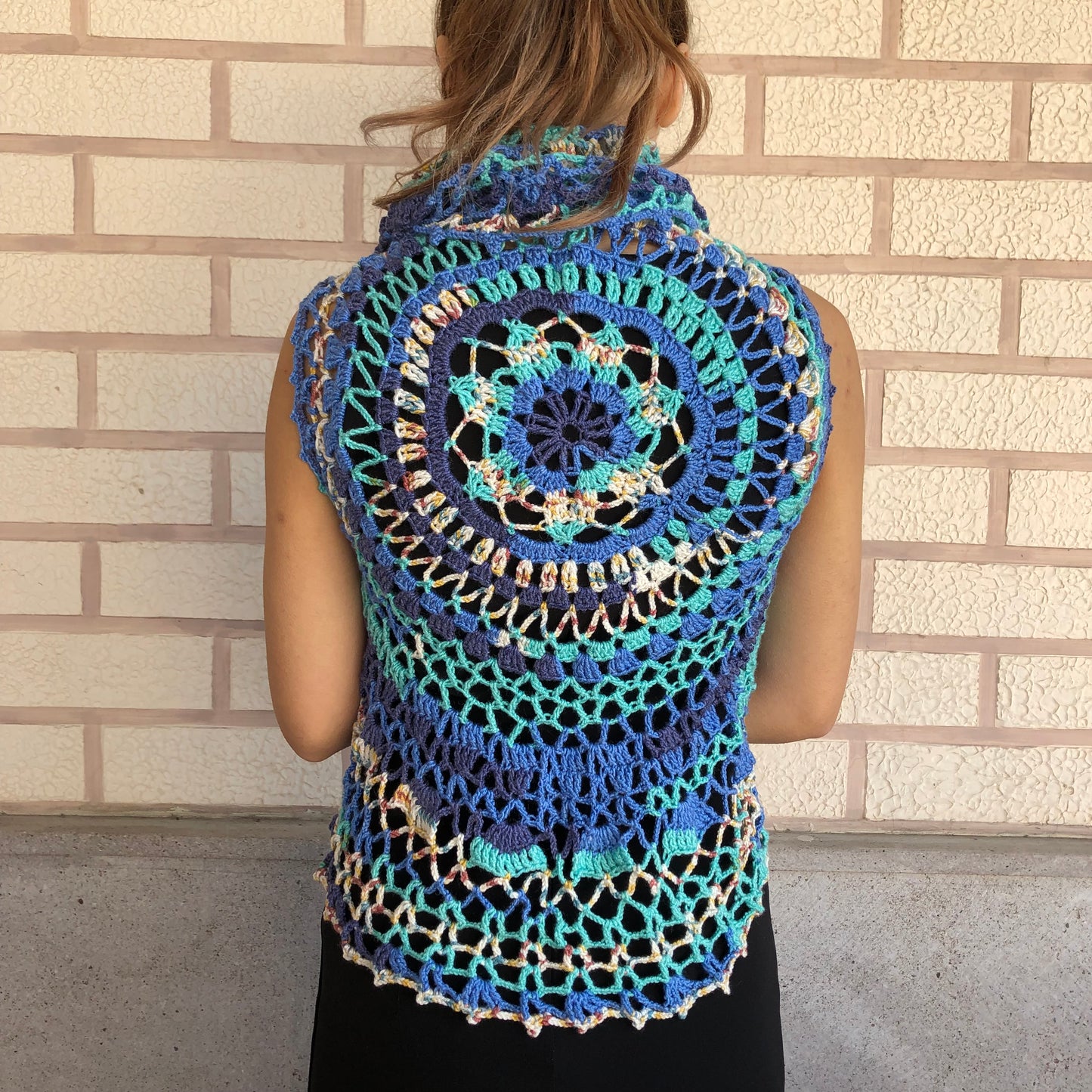 Festival Bolero Multicolour | Lace Circle Cover Up by Garust