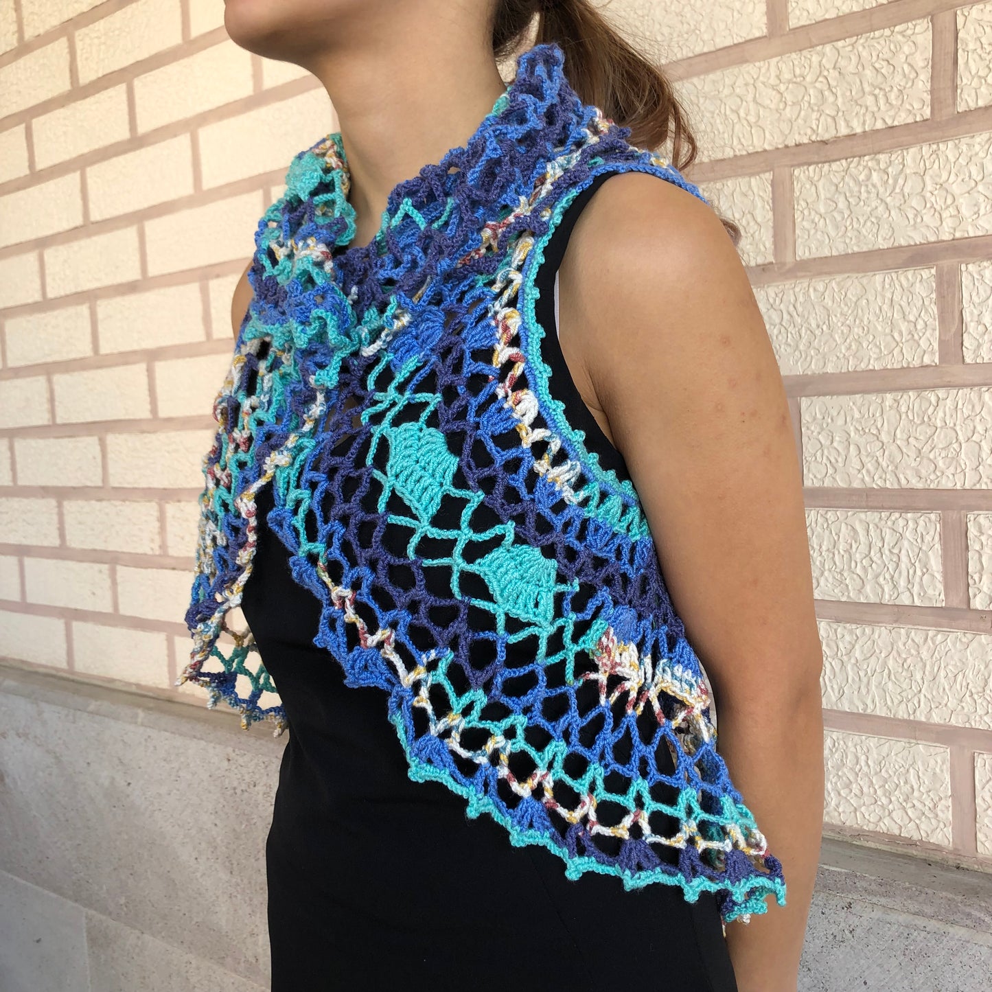 Festival Bolero Multicolour | Lace Circle Cover Up by Garust