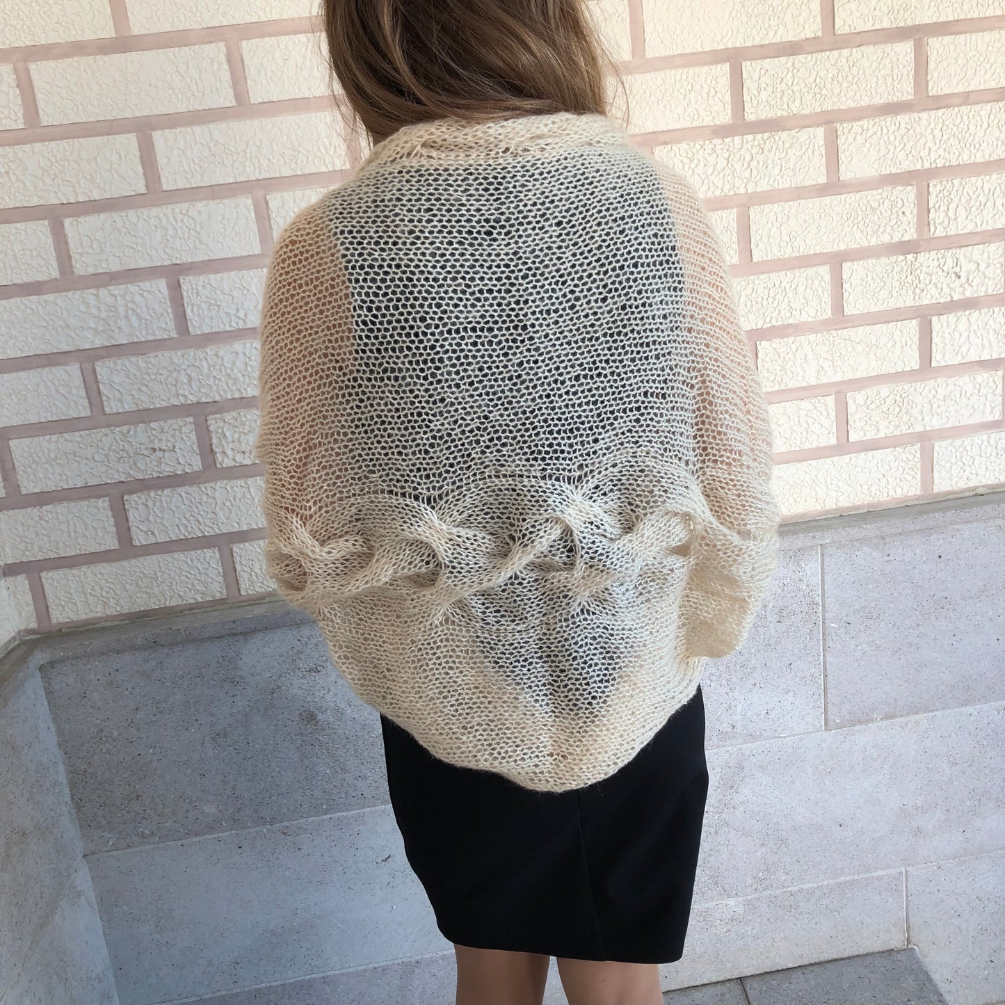 Mohair Lightweight Shrug Cover Up | Wedding Bridal Dress Top by Garust