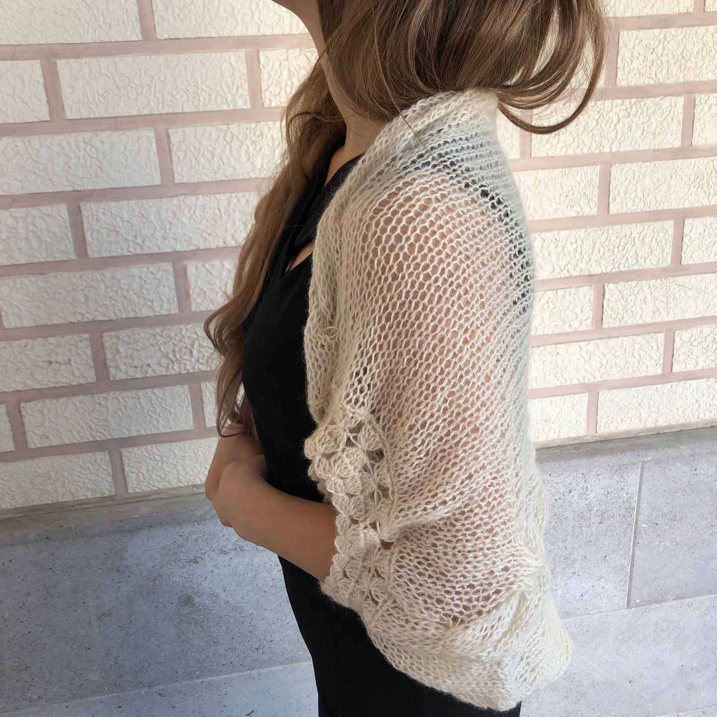 Mohair Lightweight Shrug Cover Up | Wedding Bridal Dress Top by Garust