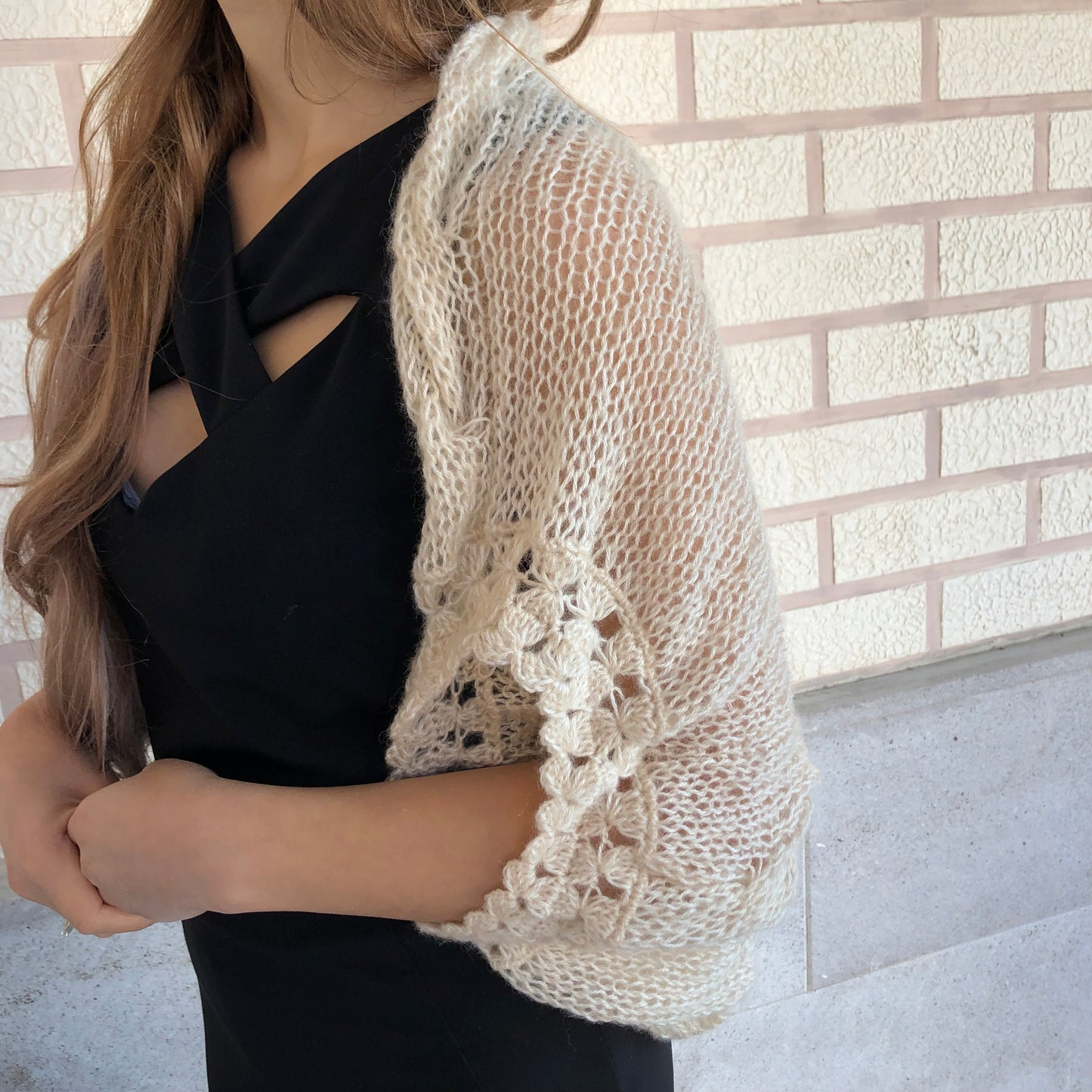 Mohair Lightweight Shrug Cover Up | Wedding Bridal Dress Top by Garust