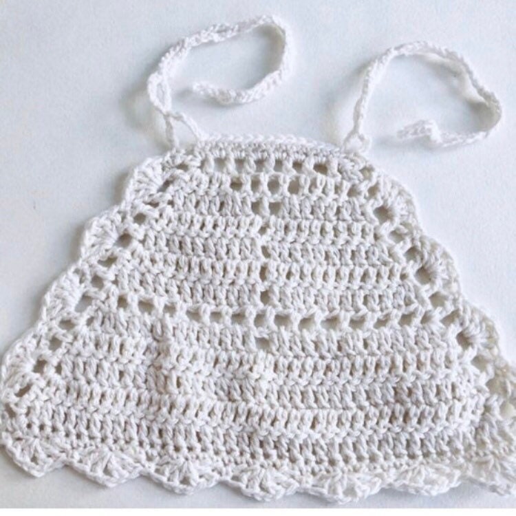 Baby crochet top pattern Crochet halter top Baby girl crop top summer sweater Toddler crochet top pattern Beach Boho baby halter neck top