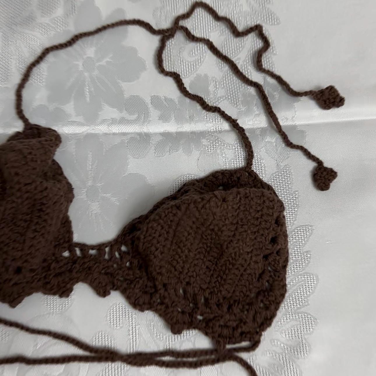 Festival Crochet Two Piece Set Beach Cover Up Summer Outfit by Garust