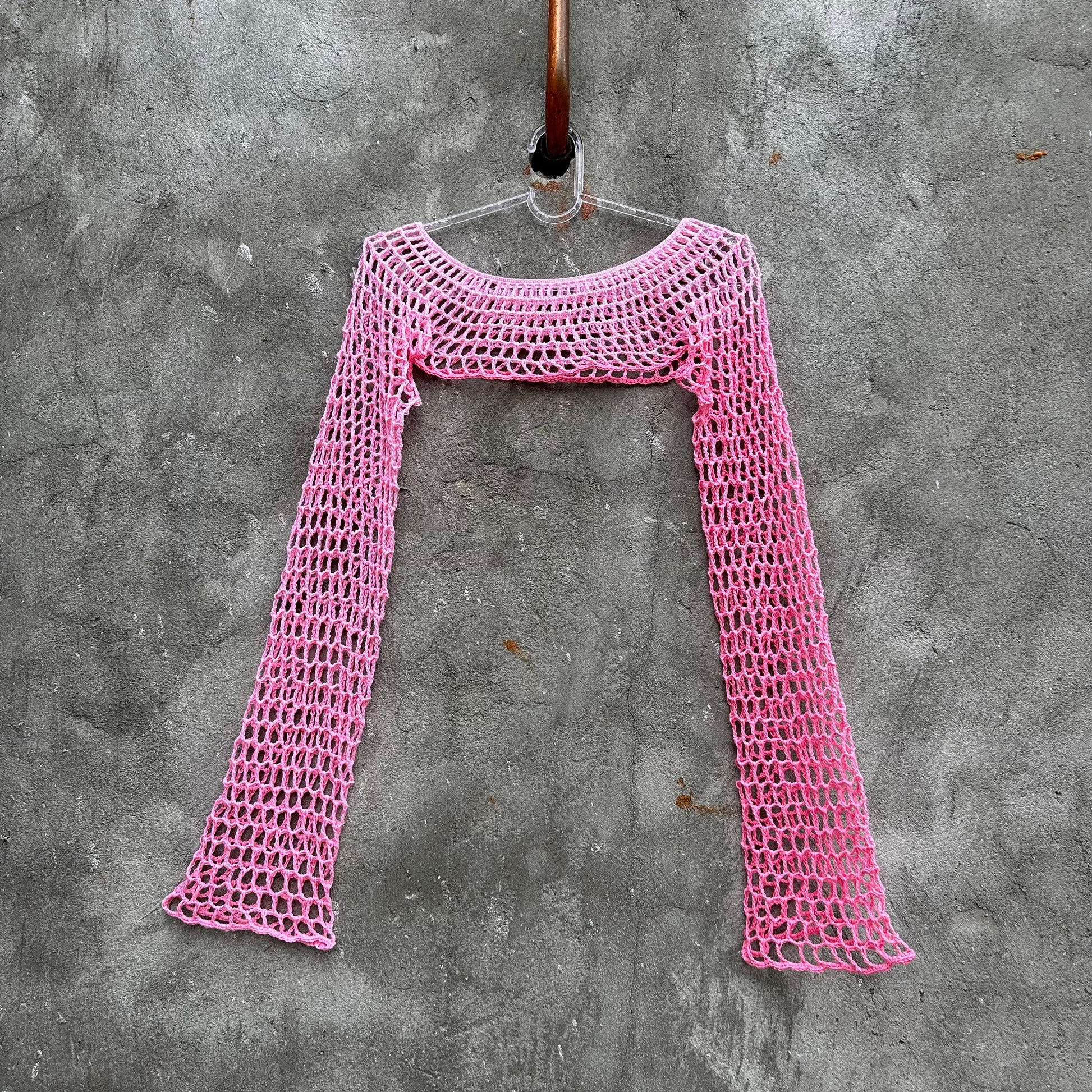 Crochet Fishnet Sleeves Pattern PDF Crochet Mesh Shrug by Garust
