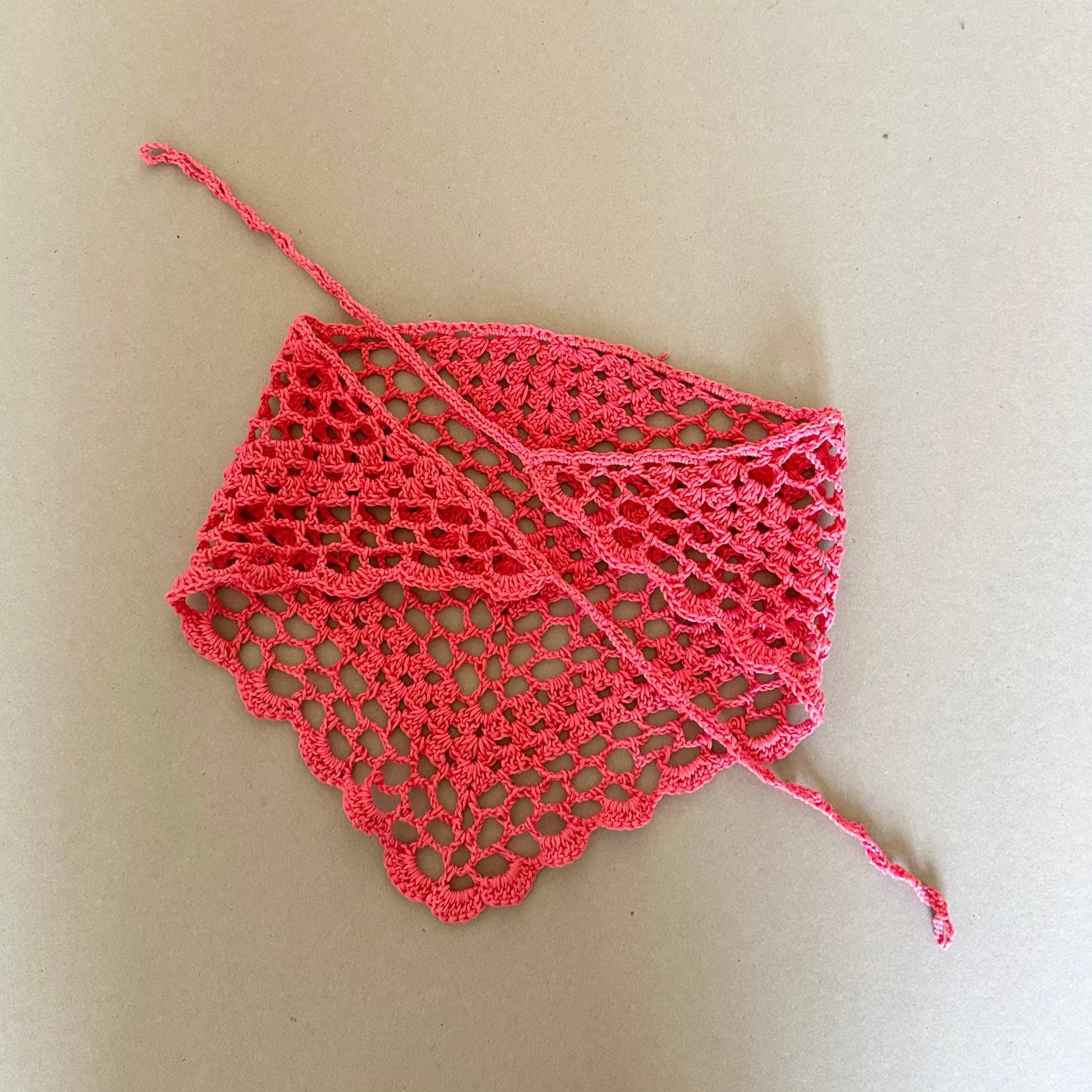 Crochet Granny Square Bandana Headscarf by Garust