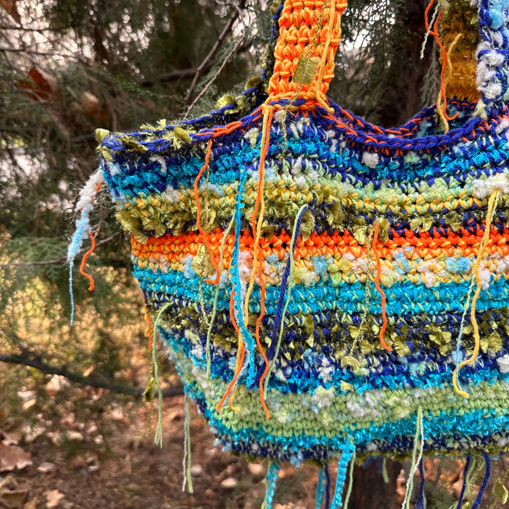 Boho Crochet Shoulder Bag by Garust