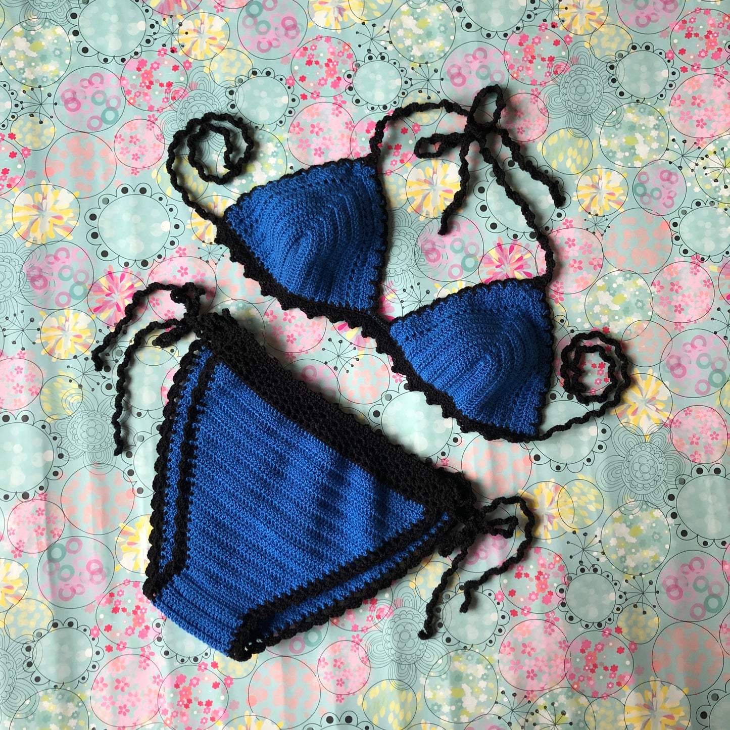 Two-Piece Crochet Bikini | Bohemian Swimwear for Vacations & Festivals by Garust