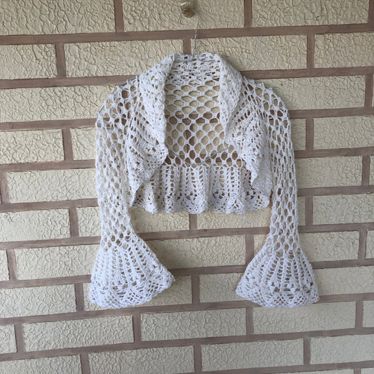 Wedding Bolero Shrug for Bride | Crochet Bridal Cover Up by Garust