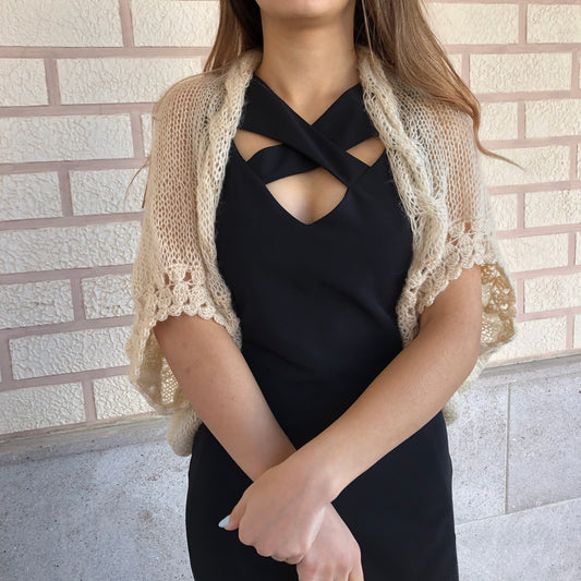 Mohair Lightweight Shrug Cover Up | Wedding Bridal Dress Top by Garust