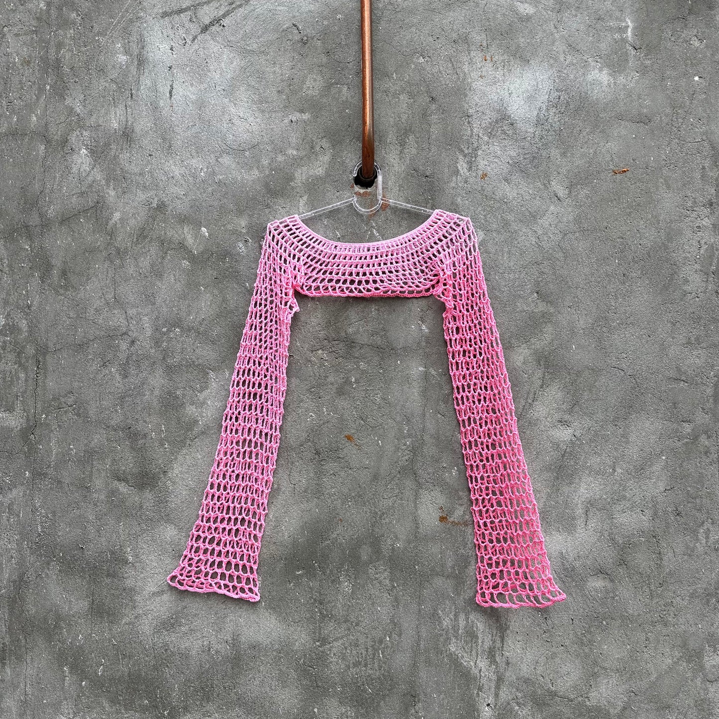Crochet Sleeves Top Pattern Crochet Mesh Shrug by Garust
