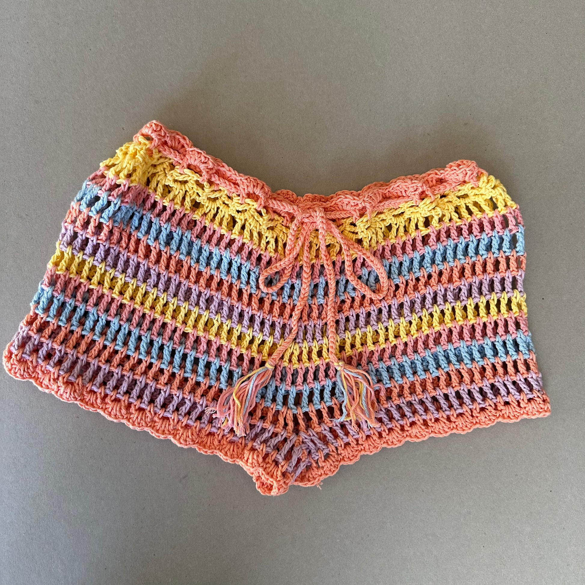 Festival Crochet Shorts Set Outfit Women 4 pcs by Garust
