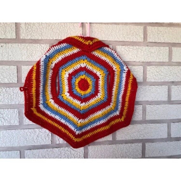 Baby crochet vest pattern Boho baby girl sleeveless cardigan Multi color striped crochet cardigan pdf Baby fall cocoon cardigan circle vest