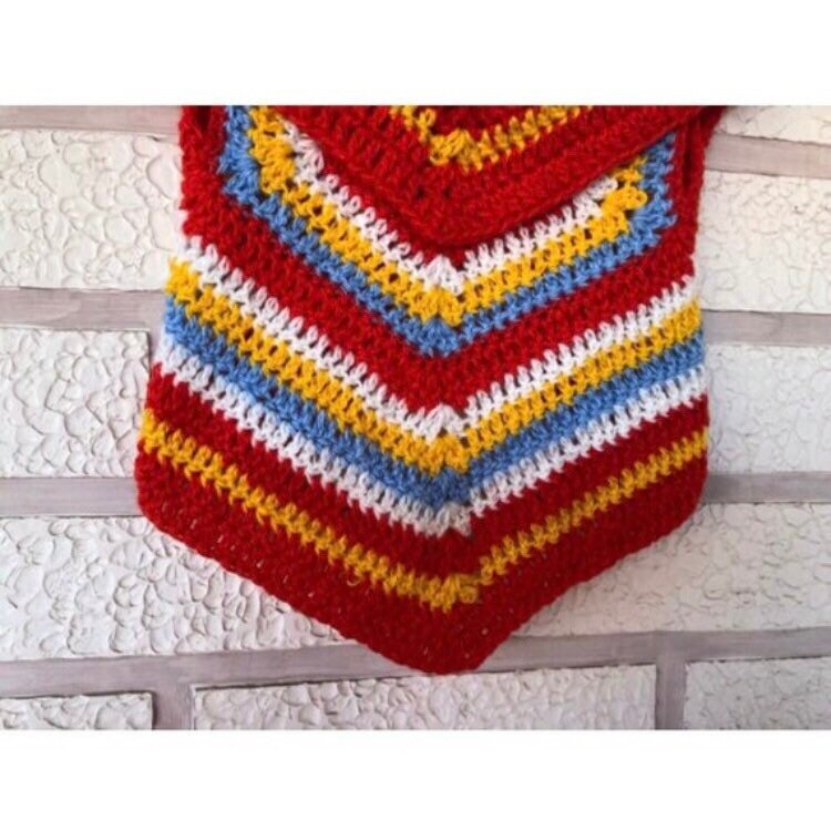 Baby crochet vest pattern Boho baby girl sleeveless cardigan Multi color striped crochet cardigan pdf Baby fall cocoon cardigan circle vest