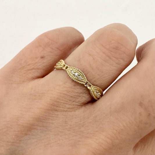 14k Real Gold Infinity Ring by Garust